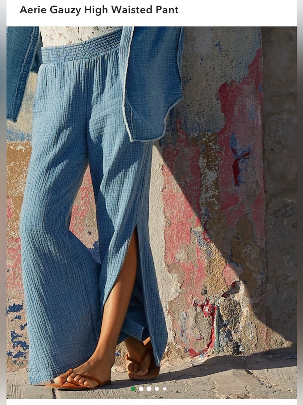 Aerie Gauzy High Waisted Pant, XS, Excellent condition! SO soft!